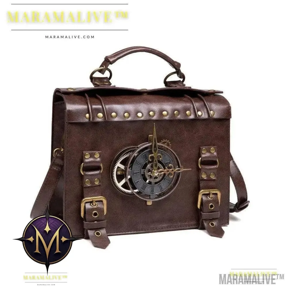 Steampunk industrial retro style shoulder bag For the Steampunk Fan inside you