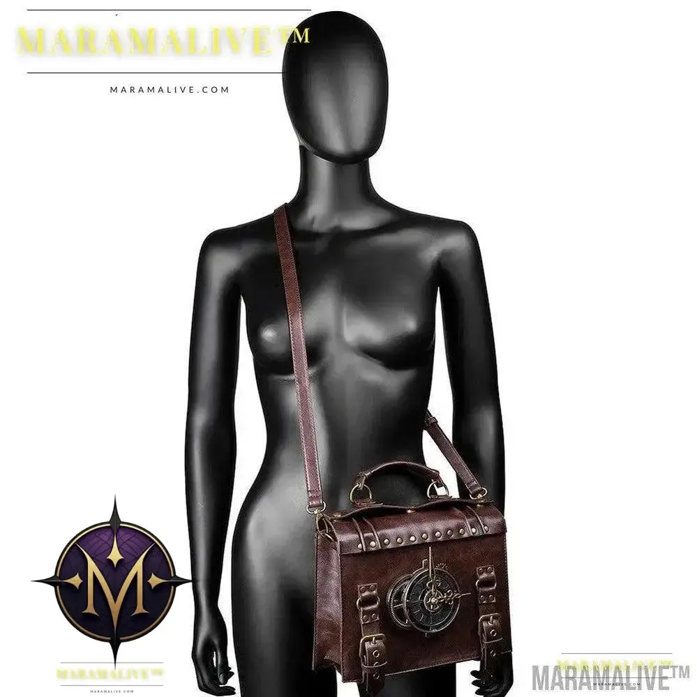Steampunk industrial retro style shoulder bag For the Steampunk Fan inside you