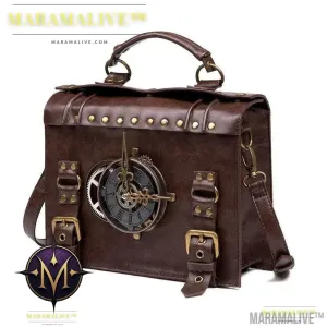 Steampunk industrial retro style shoulder bag For the Steampunk Fan inside you