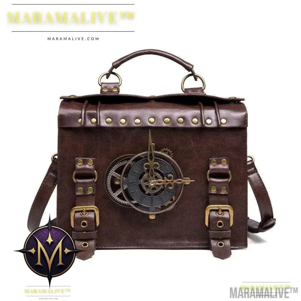 Steampunk industrial retro style shoulder bag For the Steampunk Fan inside you