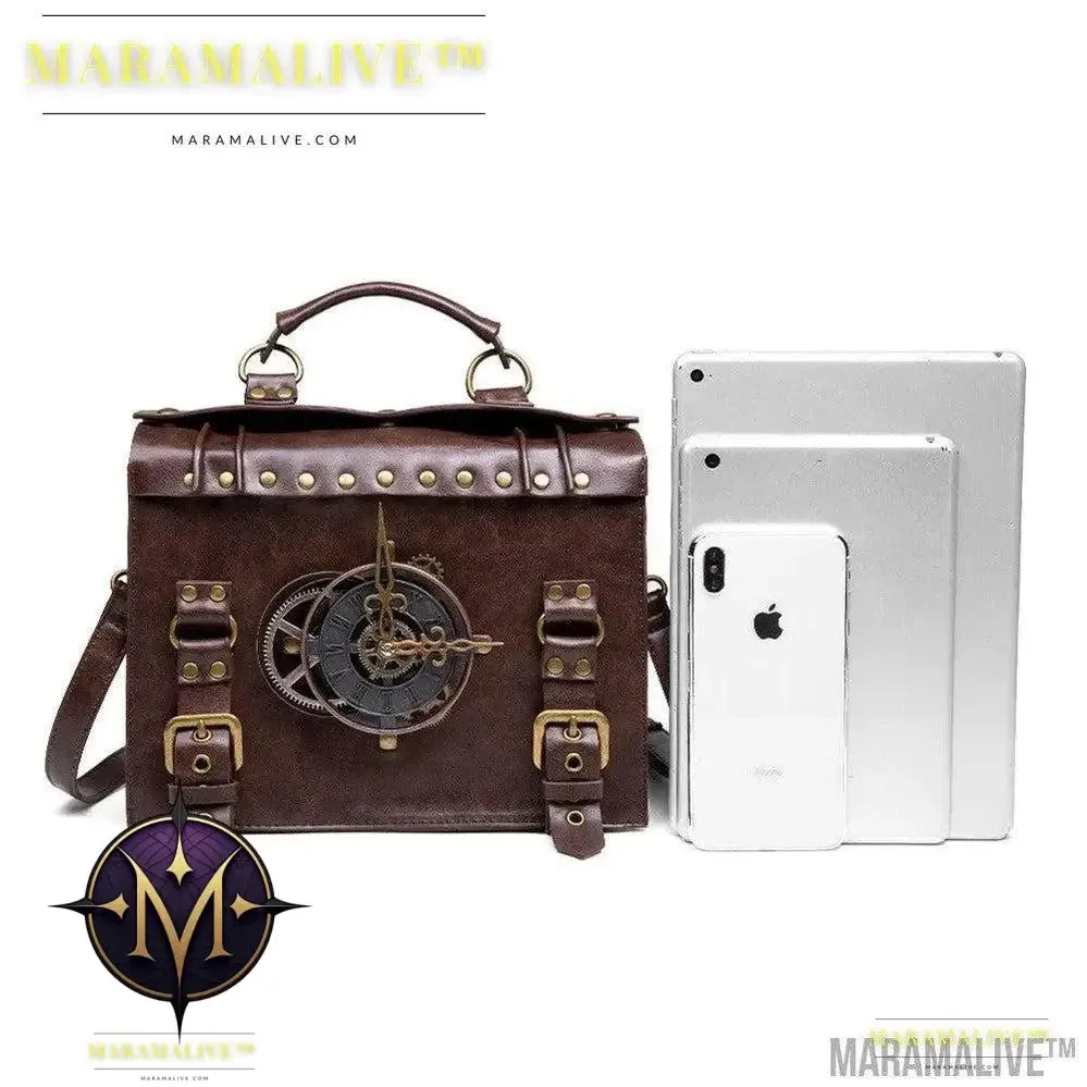 Steampunk industrial retro style shoulder bag For the Steampunk Fan inside you