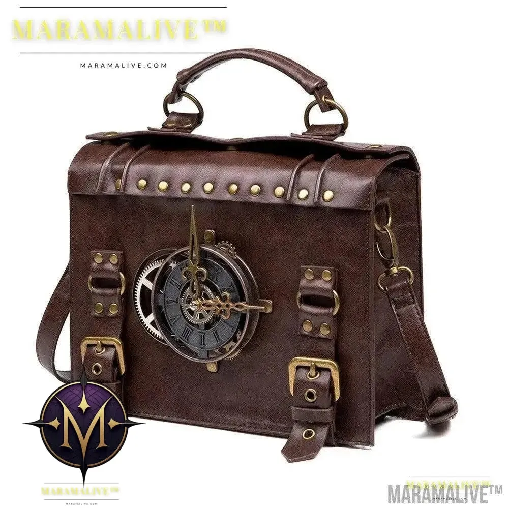 Steampunk industrial retro style shoulder bag For the Steampunk Fan inside you