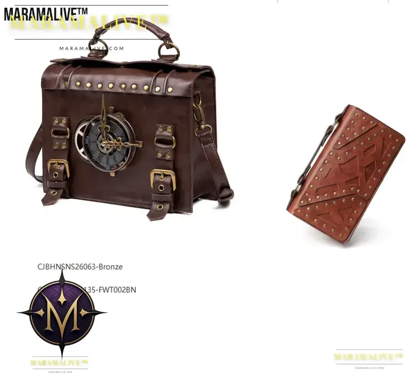 Steampunk ladies long wallet For Adventurers