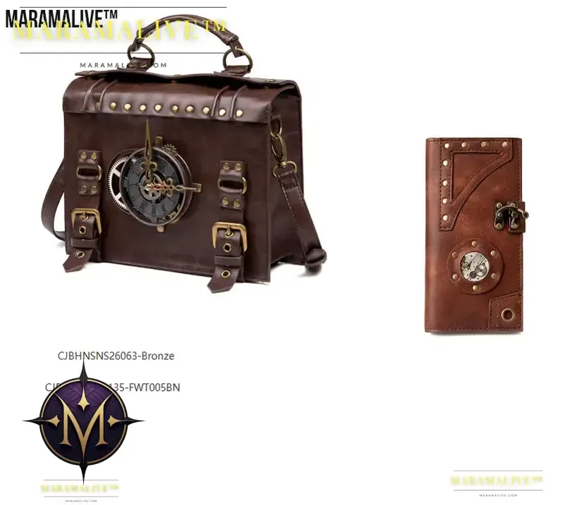 Steampunk ladies long wallet For Adventurers
