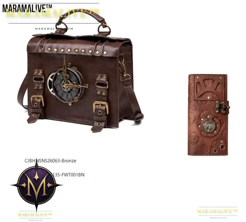 Steampunk ladies long wallet For Adventurers