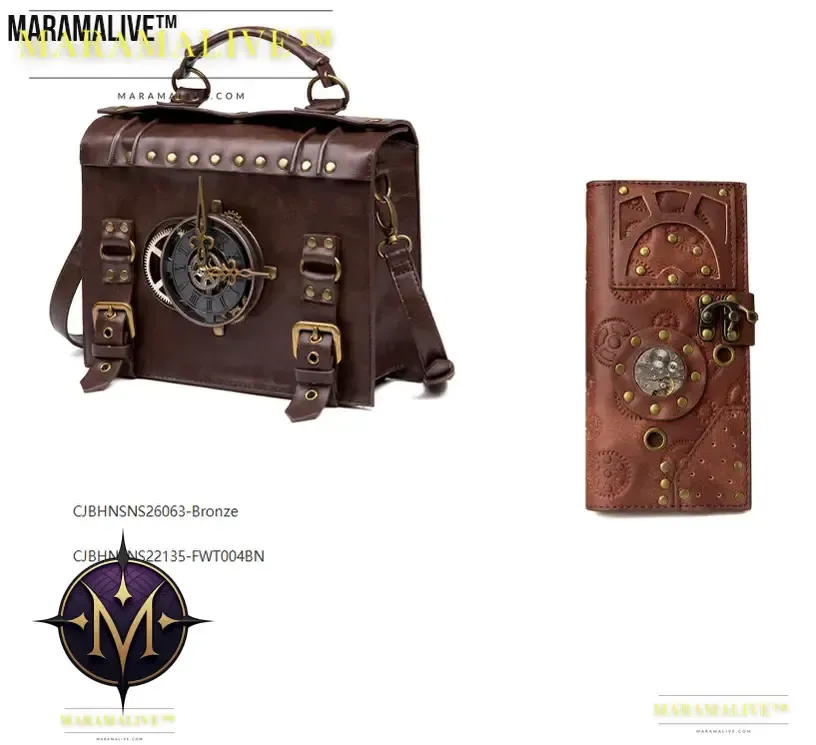 Steampunk ladies long wallet For Adventurers