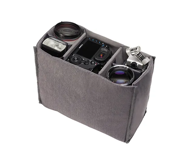 Tenba Cooper 15 Gray Canvas/Black Leather Luxury Bag