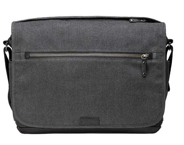 Tenba Cooper 15 Gray Canvas/Black Leather Luxury Bag