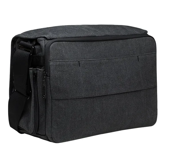 Tenba Cooper 15 Gray Canvas/Black Leather Luxury Bag