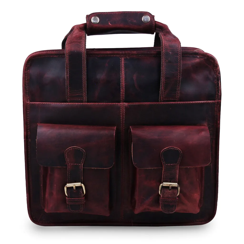 The 14 Inch Buffalo Leather Briefcase