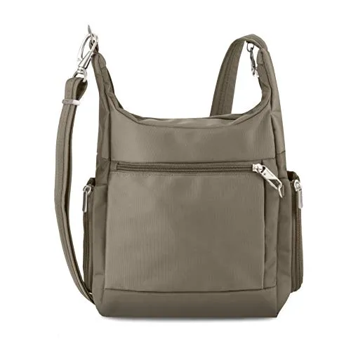 Travelon Anti-Theft Classic Messenger Bag, Nutmeg