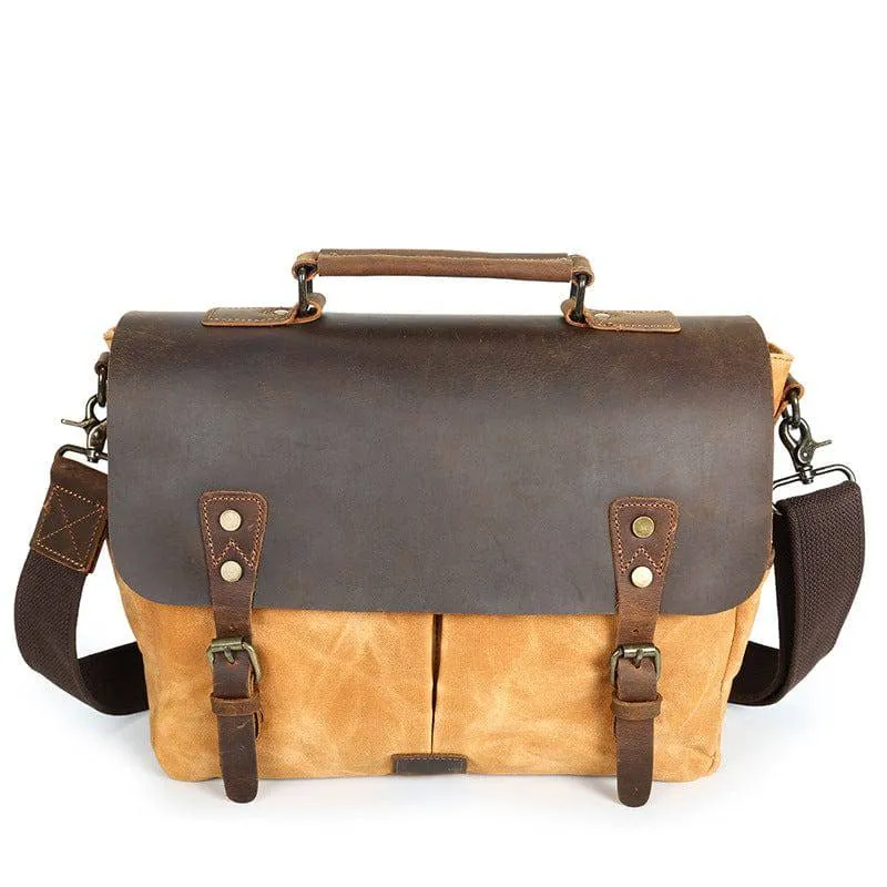 Waxed Canvas Motorcycle Bag Desperatis