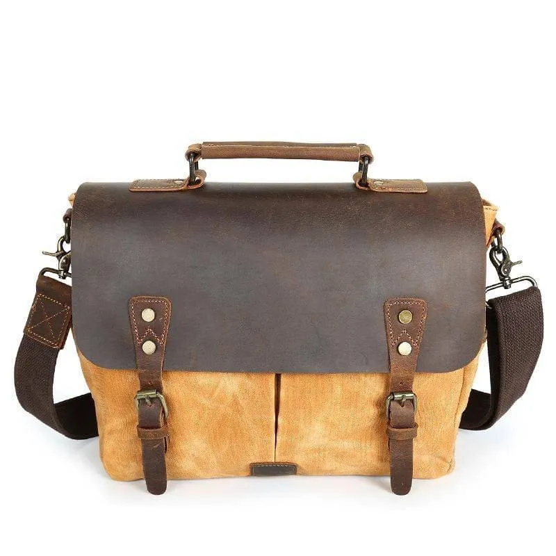 Waxed Canvas Motorcycle Bag Desperatis