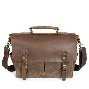 Waxed Canvas Motorcycle Bag Desperatis