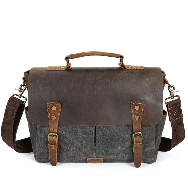 Waxed Canvas Motorcycle Bag Desperatis