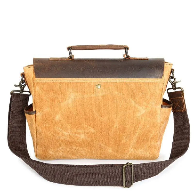 Waxed Canvas Motorcycle Bag Desperatis