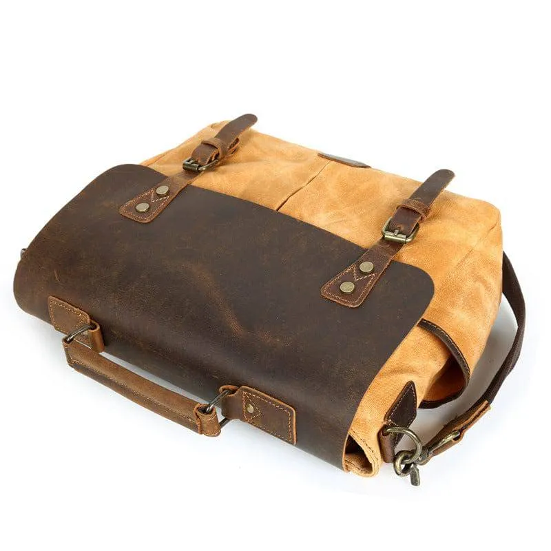 Waxed Canvas Motorcycle Bag Desperatis